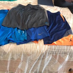 Lot of 4 Nike/Jordan/Adidas basketball shorts